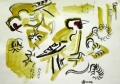 21‐4291 <b>goldfinch</b>  gouache A3 (29.7 x 42 cms) SOLD‐Greg Poole