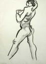 34‐2298 <b></b>  charcoal 77 x 56.5 cms ‐Greg Poole