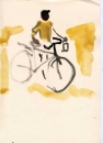 <b>indian cyclist</b>      gouache   A4 (29.7 x 21cms)   £POA‐Greg Poole