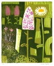 18‐6993 <b>common spotted orchid & oxeye daisy III</b>  monotype  SOLD‐Greg Poole