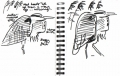 101‐6349 <b>grey heron</b> bristol reservoirs permanent marker A5 sketchbook ‐Greg Poole