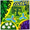 1‐4987 <b>extremadura - azure winged magpies</b>  card print 60 x 60 cms Â£POA‐Greg Poole