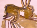 189‐892 <b>hares gouache 02</b>   A3 (29.7 x 42 cms) £POA‐Greg Poole