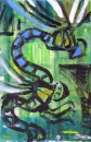 76‐3678 <b>dragonfly monoprint 09</b>   38 x 28 cms £POA‐Greg Poole