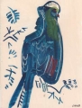 Prince Ruspoli's Turaco ‐ gouache & wax crayon ‐ 24 x 18 cms ‐ £POA ‐ ethiopia‐Greg Poole